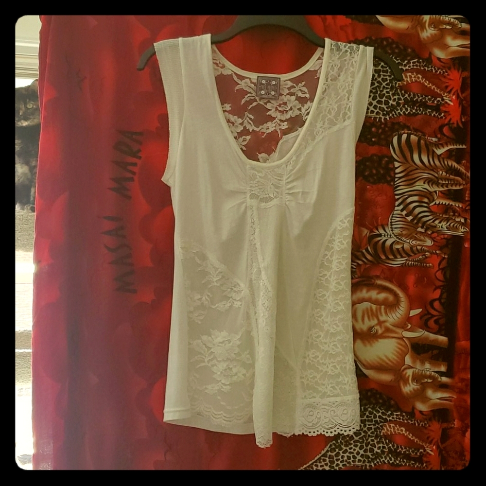 Free People lace tank top